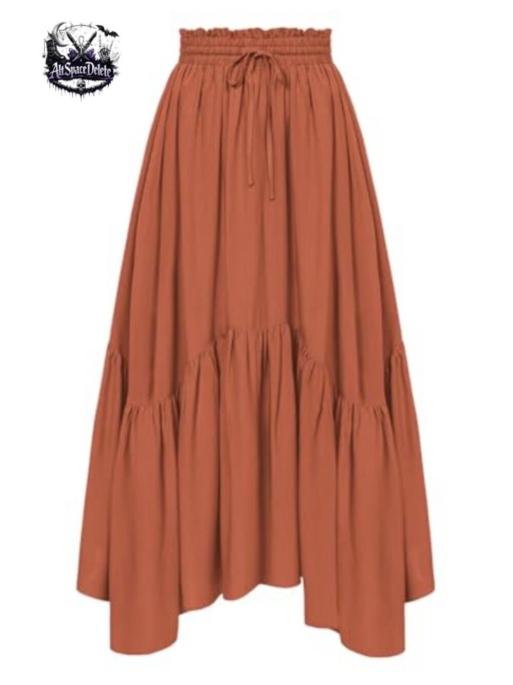 Women's Flowy Boho Renaissance Maxi Skirt with Pockets